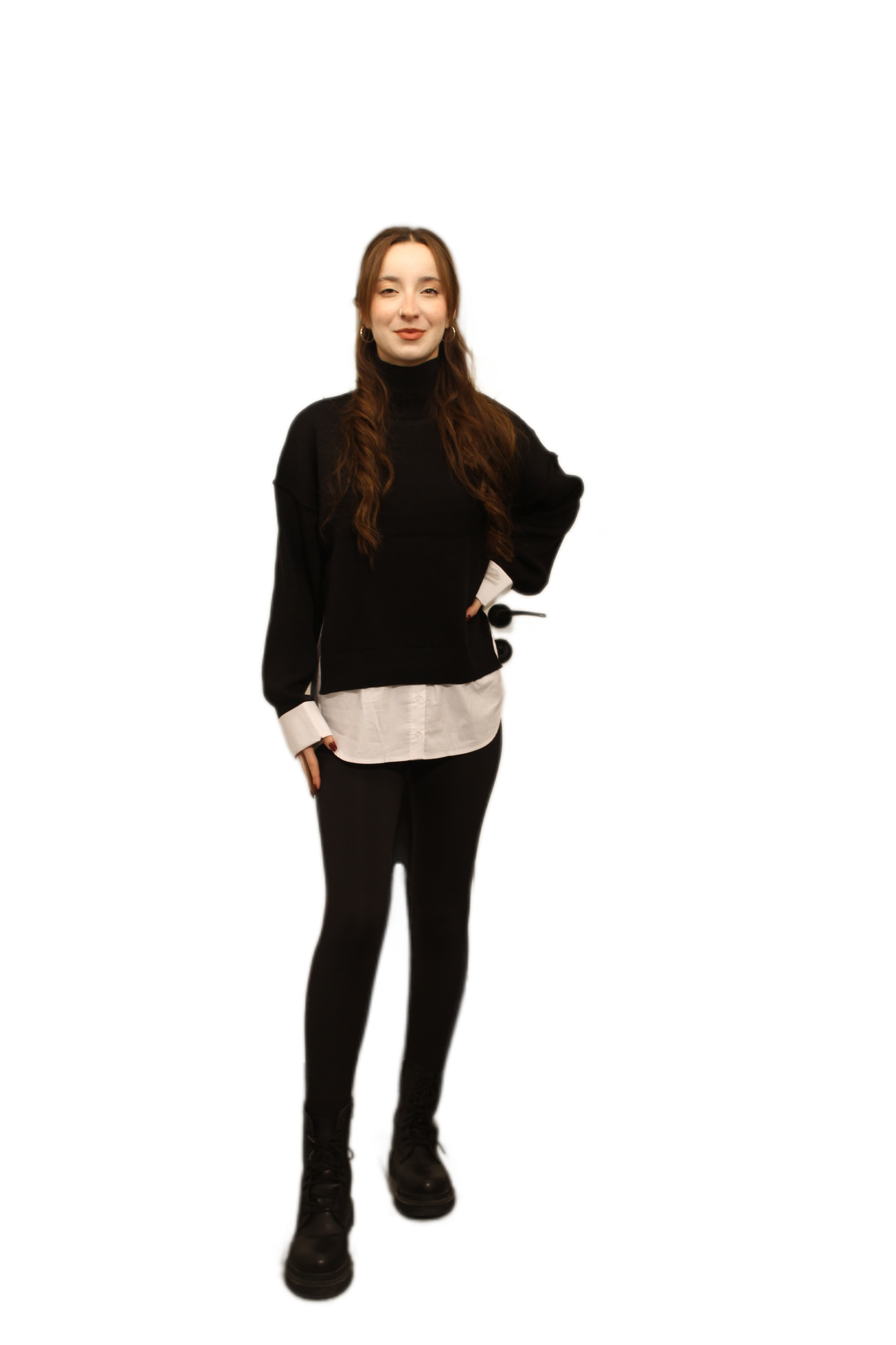 GÖMLEK ÇIKMALI KAZAK